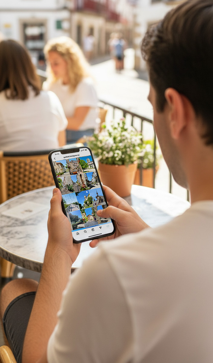 Réseaux Sociaux Guide Touristique sur mobile